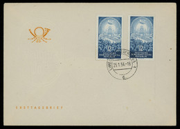 TREASURE HUNT [01252] DDR 1954 Two Foreign Affairs Ministers' Conference In Berlin Issue 12 Pf Stamps On Official FDC - Cartas