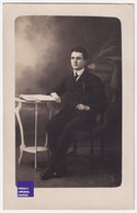 Jolie Carte Postale Photo Portrait Homme élégant - Photographie Michon à Neuves-Maisons 54 Meurthe Et Moselle A56-2 - Neuves Maisons