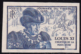 France Non Dentelé N° 743 2f+3f Louis XI Qualité:** - Ungezähnt