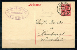 F1241 - DANZIG - Ganzache P 7 Als Bedarf Ohne Zusatzfrankatur - Postal  Stationery