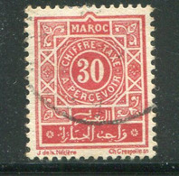 MAROC- Taxe Y&T N°31- Oblitéré - Segnatasse