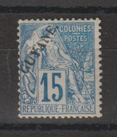 Guyane 1892 Dubois Surchargé 21 * Charnière MH - Unused Stamps
