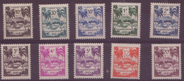 ⭐ Guadeloupe - Taxe - YT N° 41 à 50 ** - Neuf Sans Charnière - 1947 ⭐ - Strafport