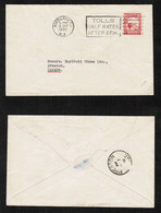 NEW ZEALAND   Scott #186 On 1935 COVER To PRESCOT, ONTARIO, CANADA (6/SEP/1936)--- "AS IS" (OS-645) - Covers & Documents