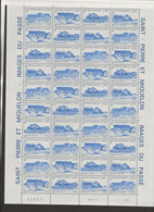 ST PIERRE ET MIQUELON  10 SERIES N° 537 A 544  EN FEUILLE - NEUF SANS CHARNIERE - COTE :88 €- ANNEE 1991 - Nuovi