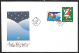 Finland - 1995 Christmas 2v FDC - Brieven En Documenten