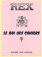 3 Buvards. 2 Buvards Corona Et Trois Epis + 1 Buvard Rex Le Roi Des Cahiers. - Stationeries (flat Articles)