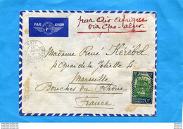 MARCOPHILIE-Lettre Soudan Français  >AIR AFRIQUE VIA GAO ALGER > Françe Cad Kati-1938- Port 6.95frs 4 Stamps - Lettres & Documents