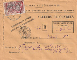 MADAGASCAR VALEURS RECOUVREES MORAMANGA 1954 - Other & Unclassified