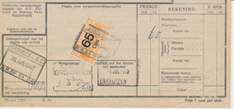 Deel Van Vrachtbrief / Spoorwegzegel N.S. - Groningen 1942 - Spoorwegzegels