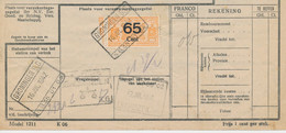 Deel Van Vrachtbrief / Spoorwegzegel N.S. - Groningen 1942 - Chemins De Fer