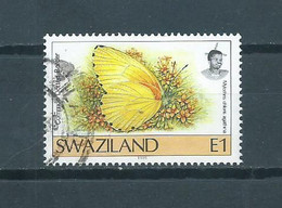 1991 Swaziland E1 Vlinder,papillon,butterfly Used/gebruikt/oblitere - Swaziland (1968-...)