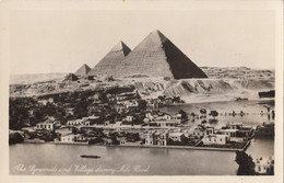 Egypte - Cairo Le Caire Pyramides - Pyramides De Gizehet Village - Inondations Du Nil - Flooding Of The Nile - Pyramids
