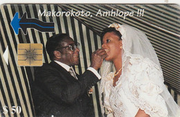 Zimbabwe, ZIM-07, $50, Marriage Of President Mugabe - Makorokoto 1, 2 Scans. - Zimbabwe