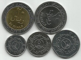 Yemen 1993/2009. High Grade Set Of 5 Coins - Yemen