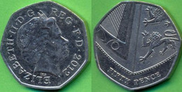 Great Britain UK 50 Pence 2012 VF - 50 Pence