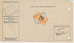 Vrachtbrief / Spoorwegzegel N.S. - Alkmaar 1942 - Ferrovie