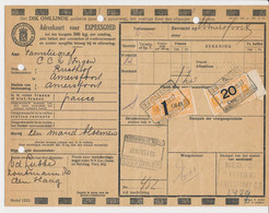 Adreskaart / Spoorwegzegel N.S. - Den Haag 1937 - Railway