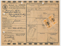 Adreskaart / Spoorwegzegel N.S. - Den Haag 1937 - Schienenverkehr