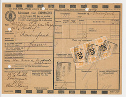 Adreskaart / Spoorwegzegel N.S. - Den Haag 1937 - Schienenverkehr