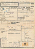 Vrachtbrief / Spoorwegzegel N.S. - Naarden Bussum 1933 - Emaillefabriek Langcat - Railway