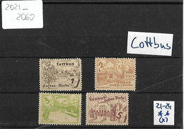 Lokalpost, Cottbus, Michel Nr.21-24x, Postfrisch, Selten Im Angebot, Siehe Photo - Postfris