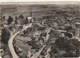 ***  47  ***  Avion Au Dessus De LAROQUE TIMBAUT L'église Et L'école  Timbrée TTB - Laroque Timbault