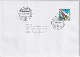 954 Auf Brief Mit Letzttagstempel Poststelle ST. MARGARETHEN (TG) - Covers & Documents