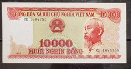 Viet Nam Vietnam 10000 10,000 Dong AU Banknote Note / Billet 1990 - Pick # 109 / 02 Photos - Vietnam