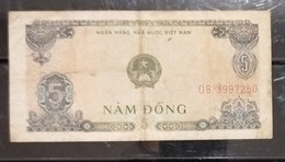 Vietnam Viet Nam 5 Dong VF Banknote Note / Billet 1976 -Pick # 81b / 02 Photos - Vietnam