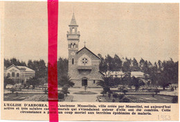 Orig. Knipsel Coupure Tijdschrift Magazine - L'Eglise D'Arborea , Ancienne Mussolinia - 1953 - Non Classificati