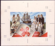 Tonga 1997 Cromalin Proof John Wesley Missionary 1797 - Ship The Duff - 5 Exist - Read Description - Teologi