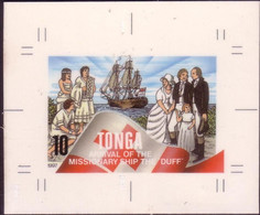 Tonga 1997 Cromalin Proof John Wesley Missionary 1797 - Ship The Duff - 5 Exist - Read Description - Theologians