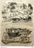 Récolte Du Go-u-lan Aux Environs De Pékin - Voiture D'apparat De M. De Morny -  Page Original - 1856 - Historical Documents
