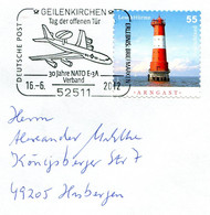 2012 Cover Stamp Mi Nr 2935 Arngast Lighttower Vuurtoren - Sonderstempel 30 Jahre NATO - Geilenkirchen - FDC: Covers
