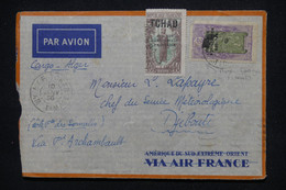 TCHAD - Enveloppe De Am Timane Pour Djibouti En 1936 Par Avion - L 106016 - Brieven En Documenten