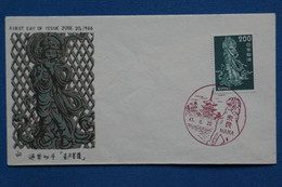 AA 2 JAPON BELLE CARTE 1966 NARA +NON VOYAGEE+AFFRANCH. PLAISANT - Storia Postale