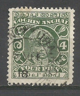 Cochin - 1939 Rama Varma III 4p Used   Sc 56 - Cochin