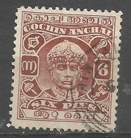 Cochin - 1939 Rama Varma III 6p Used   Sc 57 - Cochin