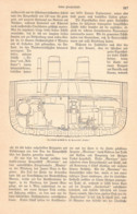 A102 881 Panzerschiff Sachsen Kriegsschiff Marine Artikel Mit 8 Bildern 1885 !! - Barche