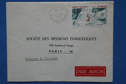 AA 2 NOUVELLE CALEDONIE  BELLE LETTRE  1962  AEROPLHILATELIE   NOUMEA   POUR PARIS   FRANCE  +  +AFFRANCH. PLAISANT - Storia Postale