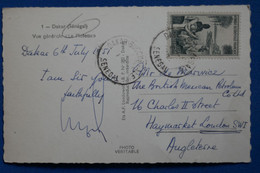 AA 2 AOF  CALEDONIE  BELLE CARTE  1951  POUR LONDRES G.B+  +AFFRANCH. INTERESSANT - Cartas & Documentos