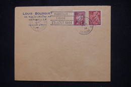 FRANCE - Type Mercure Et Pétain Avec Surcharge De Libération Sur Enveloppe De Marseille En 1944 - L 106076 - Libération