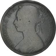 Monnaie, Grande-Bretagne, Victoria, Penny, 1891, B+, Bronze, KM:755 - D. 1 Penny