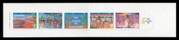 GREECE 1988 SEOUL OLYMPICS IMPERFORATE HORIZONTALLY BOOKLET - PERF. 12 1/4 MNH - Carnets