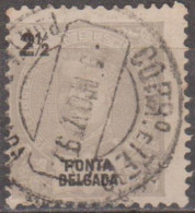 PONTA DELGADA  (Açores) - 1897,  D. Carlos I.  2 1/2 R.   D.11 3/4 X 12  (o)  MUNDIFIL  Nº 13 - Ponta Delgada