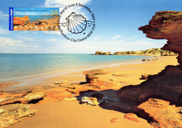 ✅ " PAYSAGE AUSTRALIEN : ENTRANCE BEACH / BROOME " Sur Carte Maximum Et PAP De 2004. Parfait état. CM - Cartes-Maximum (CM)