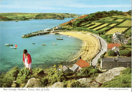 New Grimsby Harbour,Tresco, Isles Of Scilly (John Hinde-photo E.Ludwig) - Scilly Isles