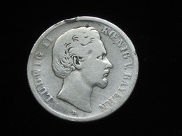 ALLEMAGNE - Zwei 2 Mark 1877 D - LUDWIG II KOENIG V.BAYERN **** EN ACHAT IMMEDIAT **** - 2, 3 & 5 Mark Argent