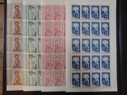 A.E.F. Poste Aérienne N°10/13 - PEIQI 1942 - Feuille De 20 Exemplaires - Neufs ** Sans Charnière - TB - Unused Stamps